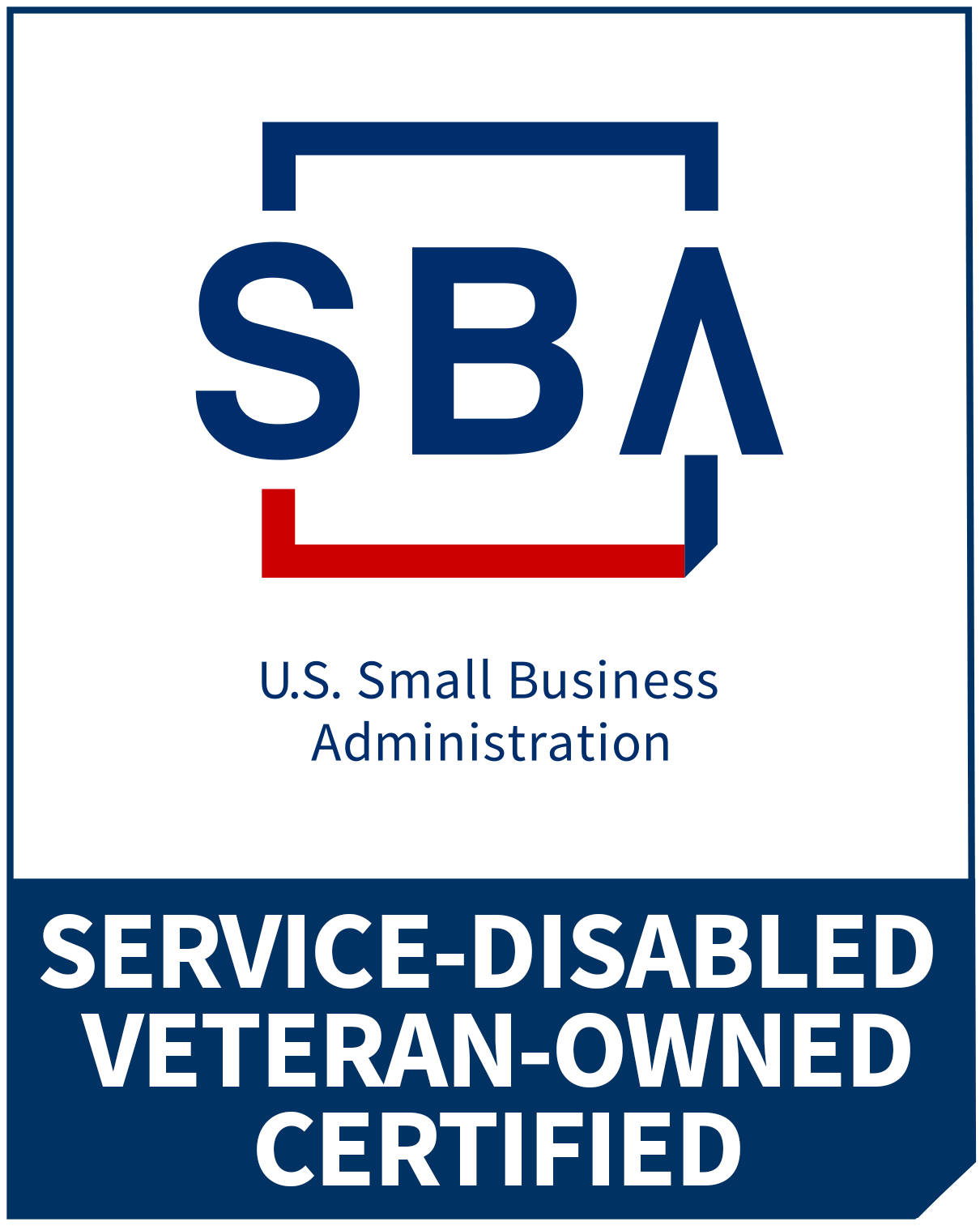 SBA-certified Service-Disabled Veteran-Owned Small Business (SDVOSB)